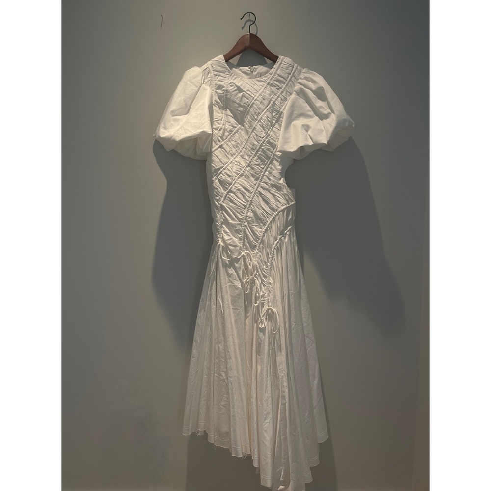 ❤️‍🔥NEW❤️‍🔥 Aje Siren Drawstring Midi Dress